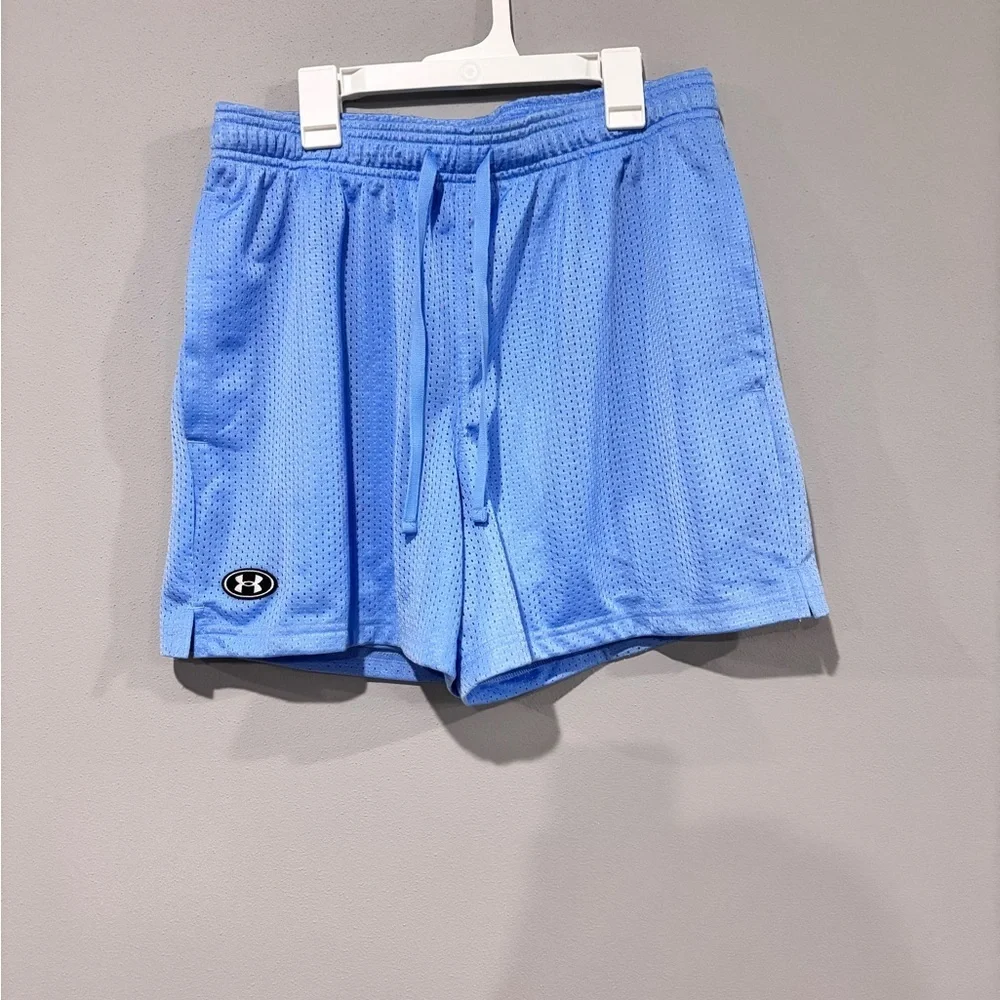 Under Armour Men's Light Blue Athletic Shorts - Picture 4 of 4